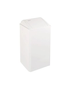 Cestino Rifiuti Quadrato 65 Lt Acciaio Bianco - PP0065