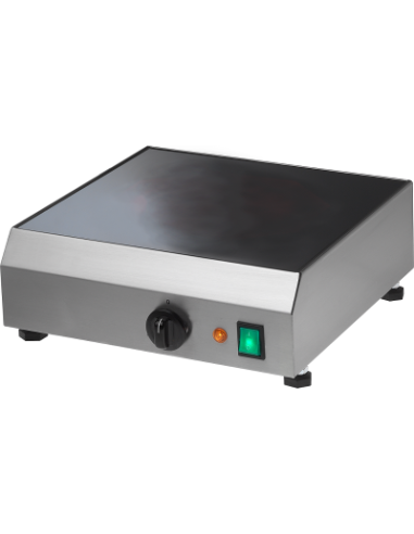 Piastra Vetroceramica per Riscaldare Crepes 42x42x11h - CRE42V
