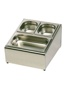 Espositore per 4 Bacinelle Gastronorm Altezza 150 mm - ESG416