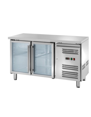 Bancone Refrigerato Ventilato GN 1/1 Porta Vetro - AK2104TNG