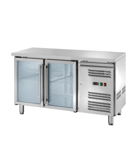 Bancone Refrigerato Ventilato GN 1/1 Porta Vetro - AK2104TNG