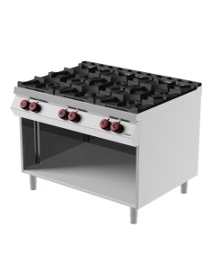 Cucina a Gas 6 Fuochi Aperti con Vano a Giorno - FA093M0