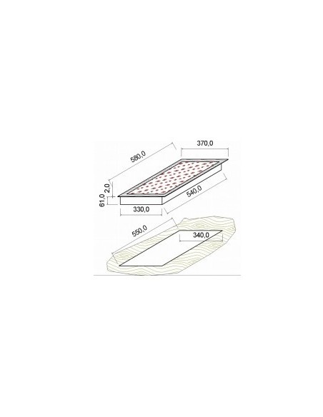 Piano Caldo Vetroceramica Incasso GN 1/1 - DRSWT01