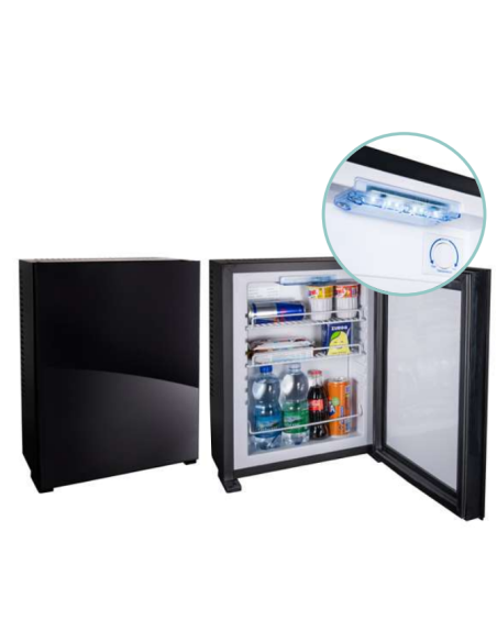 Minibar Nero a Parete per Hotel Super Silenzioso - EF12