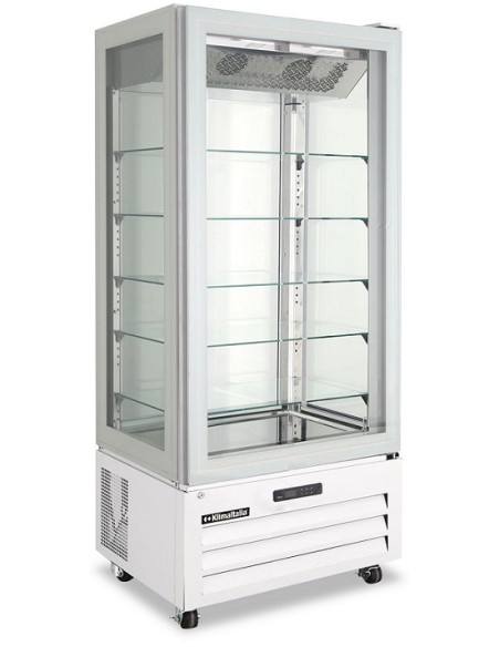 Frigo Vetrina Negativa Bianca 4 Lati Vetro - VICTORIA85NFN