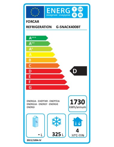 Armadio Verticale Congelatore Acciaio Inox - G-SNACK400BT