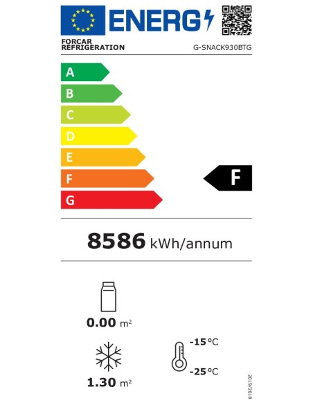 Congelatore Verticale 2 Porte Vetro Capacità 1070 Lt - G-SNACK930BTG