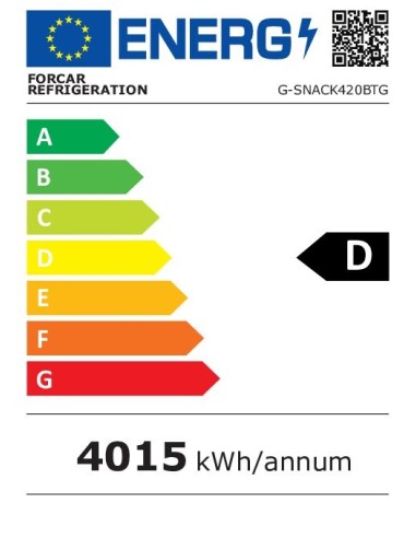 Congelatore Verticale Porta Vetro Capacità 578 Lt - G-SNACK420BTG
