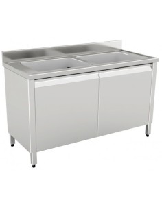 Lavello Armadiato Battente - 2 Vasche - cm 100x70x85h - LABE2V10/7