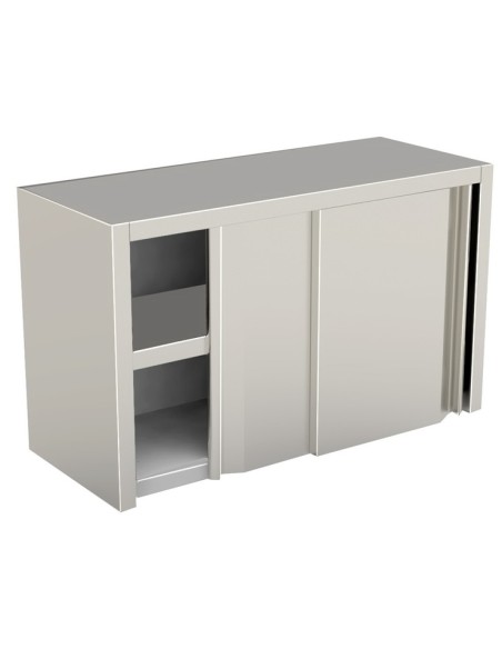 Pensile Inox con Ante Scorrevoli Dimensione 1000x400x600h mm