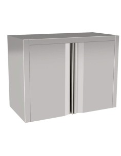 Pensile Inox - Porte Battenti e Ripiano - cm 70x40x80h - PABE 7/8