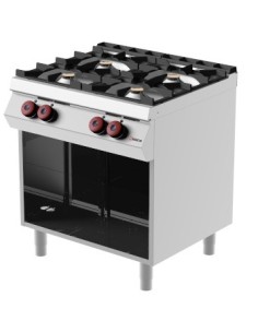 Cucina a Gas 4 Fuochi Ermetici con Vano a Giorno - FE072M0