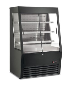 Frigorifero Murale Ventilato Nero Doppia Porta Scorrevole - OPEN400
