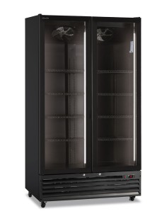 Frigorifero Bevande Nero 2 Porte Vetro - ICOOL110Black
