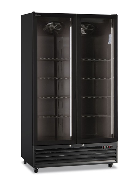 Frigorifero Bevande Nero 2 Porte Vetro - ICOOL110Black
