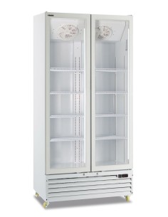 Frigorifero Bevande Bianco ICOOL80WHT 2 Porte Vetro Battenti