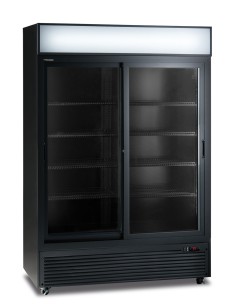 Frigorifero Bibite CL1300V2GCSLBlack Nero 2 Porte Scorrevoli 912 Lt