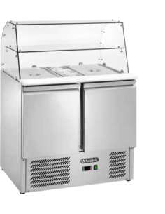 Saladette Refrigerata Statica 2 Porte Copertura in Vetro - AK900GQ