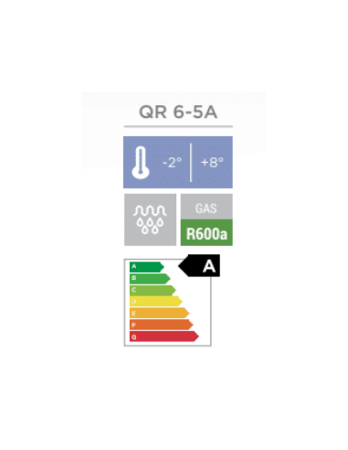 Armadio Frigo Acciaio Inox GN2/1 Refrigerazione Ventilata - QR65A