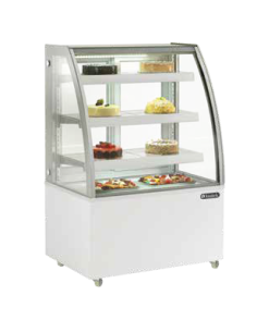 Vetrina Pasticceria Vetro Frontale Curvo 3 Ripiani Vetro - TIFFANY930