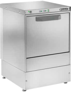 Lavabicchieri 1 Ciclo Cesto Quadrato 40x40 cm Altezza Utile 29 cm