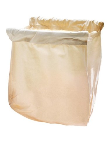 Carrello Porta Biancheria con Sacco in Cotone Color Crema