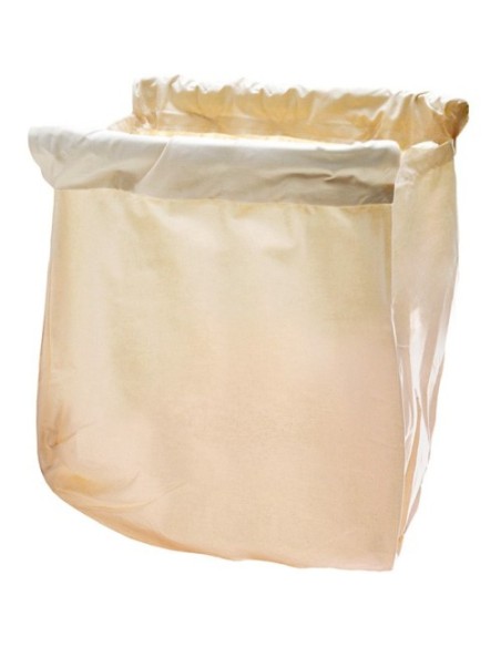 Carrello Porta Biancheria con Sacco in Cotone Color Crema