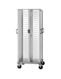 Carrello Portapiatti 88 Piatti Diametro 18/23 cm Griglie Verniciate