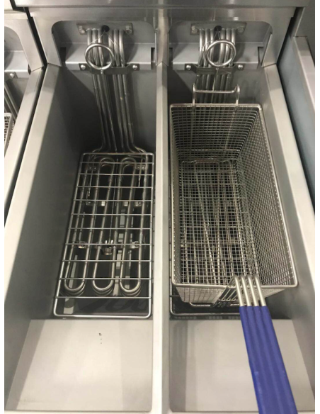 Friggitrice Elettrica su Mobile Capacità Olio Lt 10x2 - DF10+10