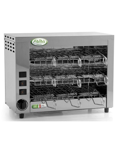 Fornetto Tostapane Elettrico in Acciaio con 9 Pinze