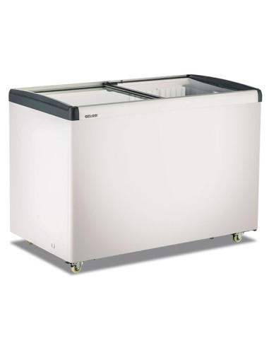 Frigo Congelatore a Pozzetto Vetro Piatto Scorrevole Capacità 396 Lt
