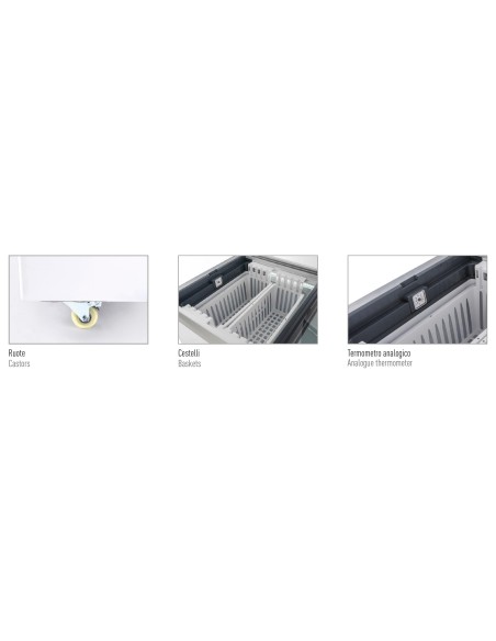 Frigo Congelatore a Pozzetto 396 Lt Vetro Scorrevole - FRC3395PFF