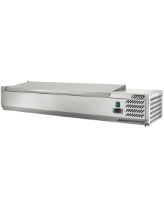 Vetrina Refrigerata Ingredienti Coperchio Inox per 4 GN - AK12438L