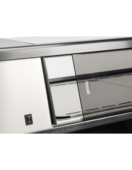 Vetrina Refrigerata Sushi Nera Dimensioni mm 1320x380x240 - RS60SQ