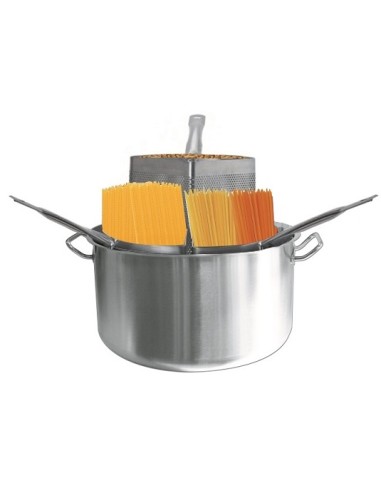 Casseruola Inox per Pasta Fondo Induzione Diametro 30 cm 3 Cestelli