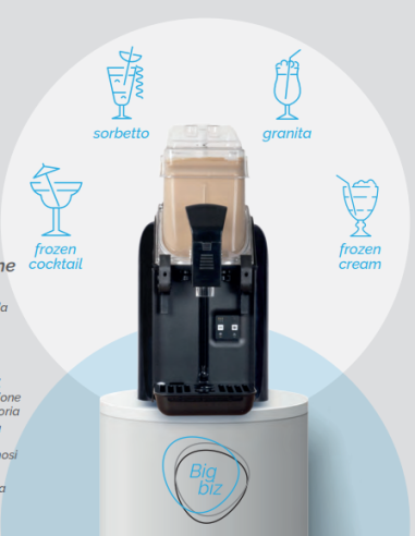 Macchina per Granita e Sorbetto BIGBIZ1 1 Vasca Capacità 6 Lt