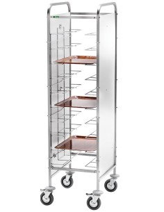 Carrello Portavassoi Universali CA1455PI con Laterali Inox 10 Vassoi