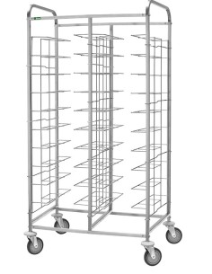 Carrello Portavassoi Acciaio Inox Universali per 20 Vassoi - CA1465
