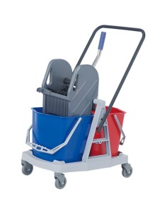 Carrello Servizio Pulizia con 2 Secchi in Plastica da 17 lt - CA1604E