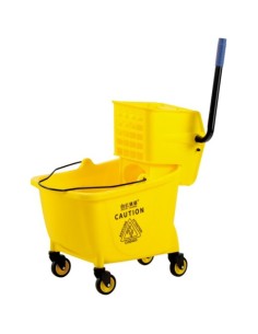 Carrello per Servizio Pulizia Pavimenti con Secchio Giallo - CA1599E
