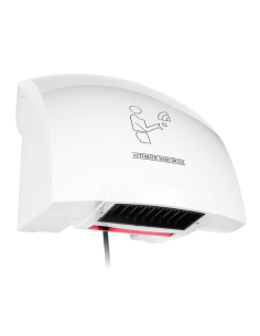 Asciugamano Elettrico a Parete per Hotel Bianco - AM3