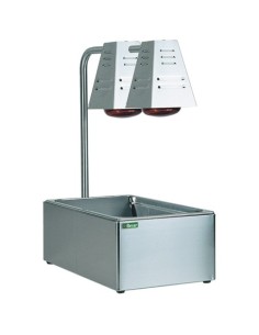 Lampada Doppia Riscaldante Alimenti con Vasca GN1/1 - BI4719D