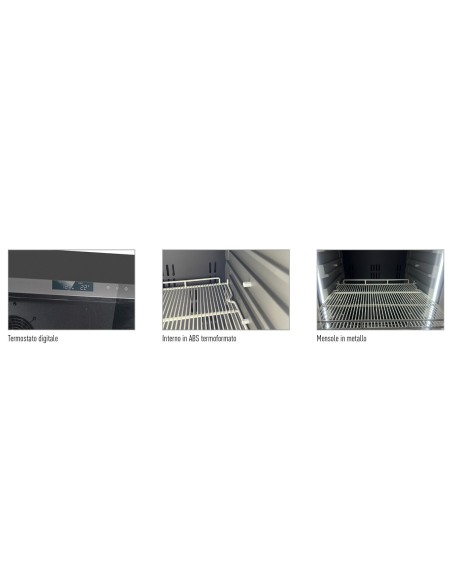Frigorifero Vetrina Bibite Colore Nero Capacità 268 Lt - KLIMA160 BLK