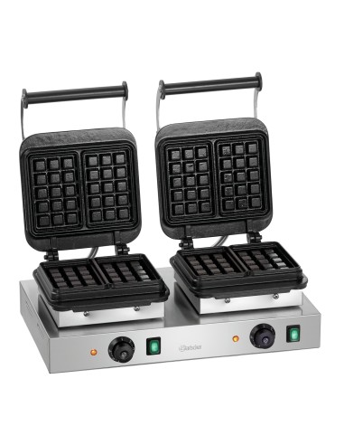 Piastra Waffle Doppia Cialda 16x10 cm Tipo Bruxelles - WM2-WT