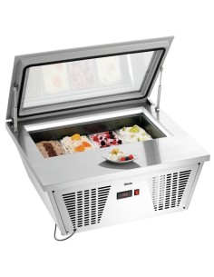 Bancone Gelato da Appoggio per Vaschetta Gelato Mantecato - VG4B