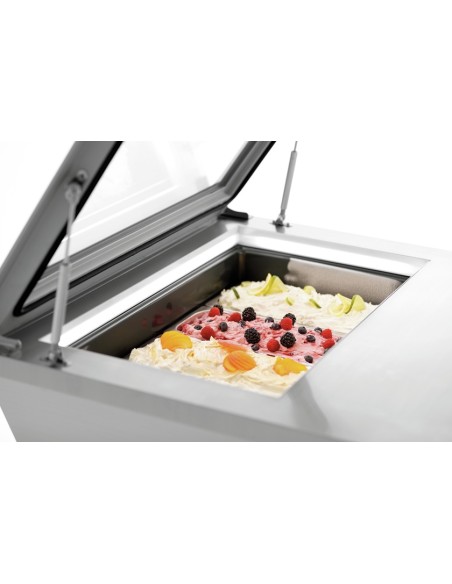 Bancone Gelato da Appoggio per Vaschetta Gelato Mantecato - VG4B