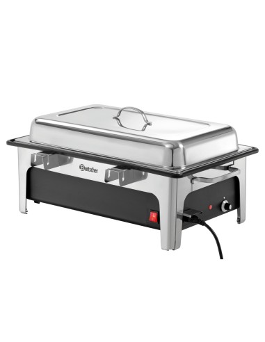 Scaldavivande Elettrico Rettangolare con Coperchio per GN 1 /1 h100