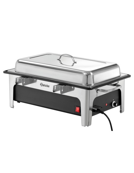 Scaldavivande Elettrico Rettangolare con Coperchio per GN 1 /1 h100