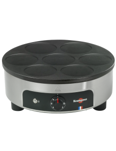 Crepiera Elettrica Tonda CSRP4AA per 7 Pancake Diametro 12 cm