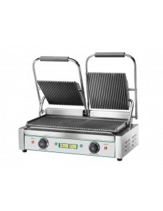 Piastra per Panini in Ghisa Doppia Base Rigata - P50EG03